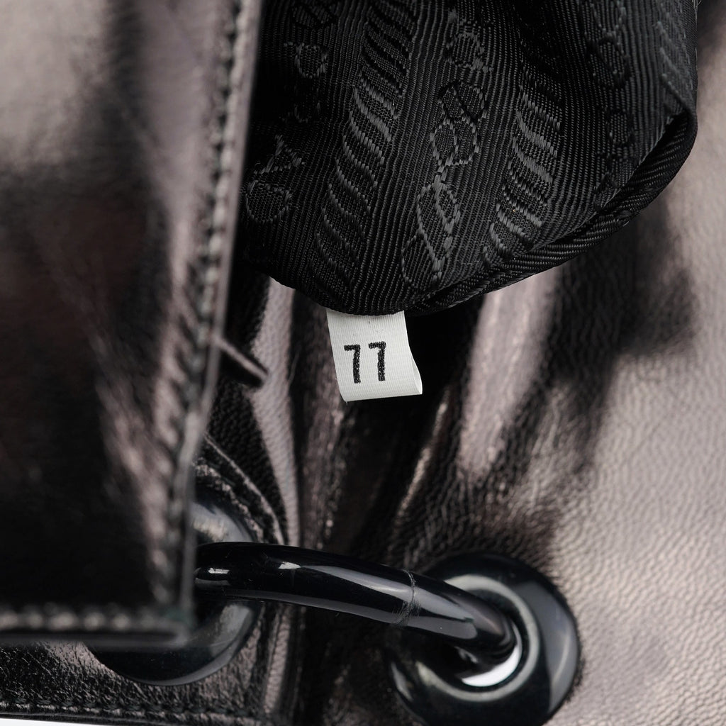 B6398 Black Madras Swing Chain Shoulder Bag