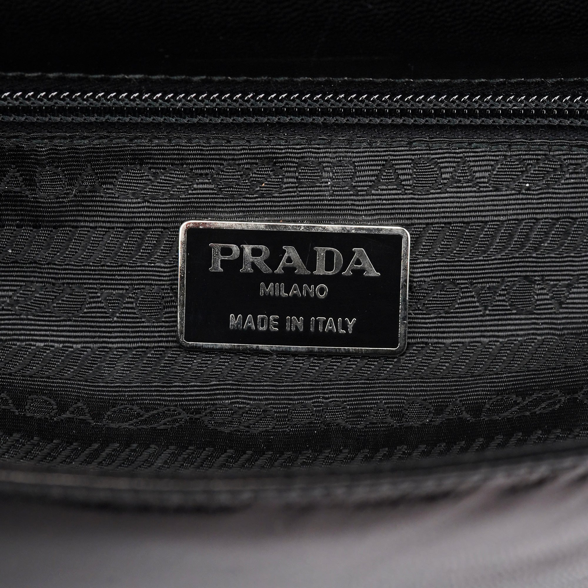B6398 Black Madras Swing Chain Shoulder Bag