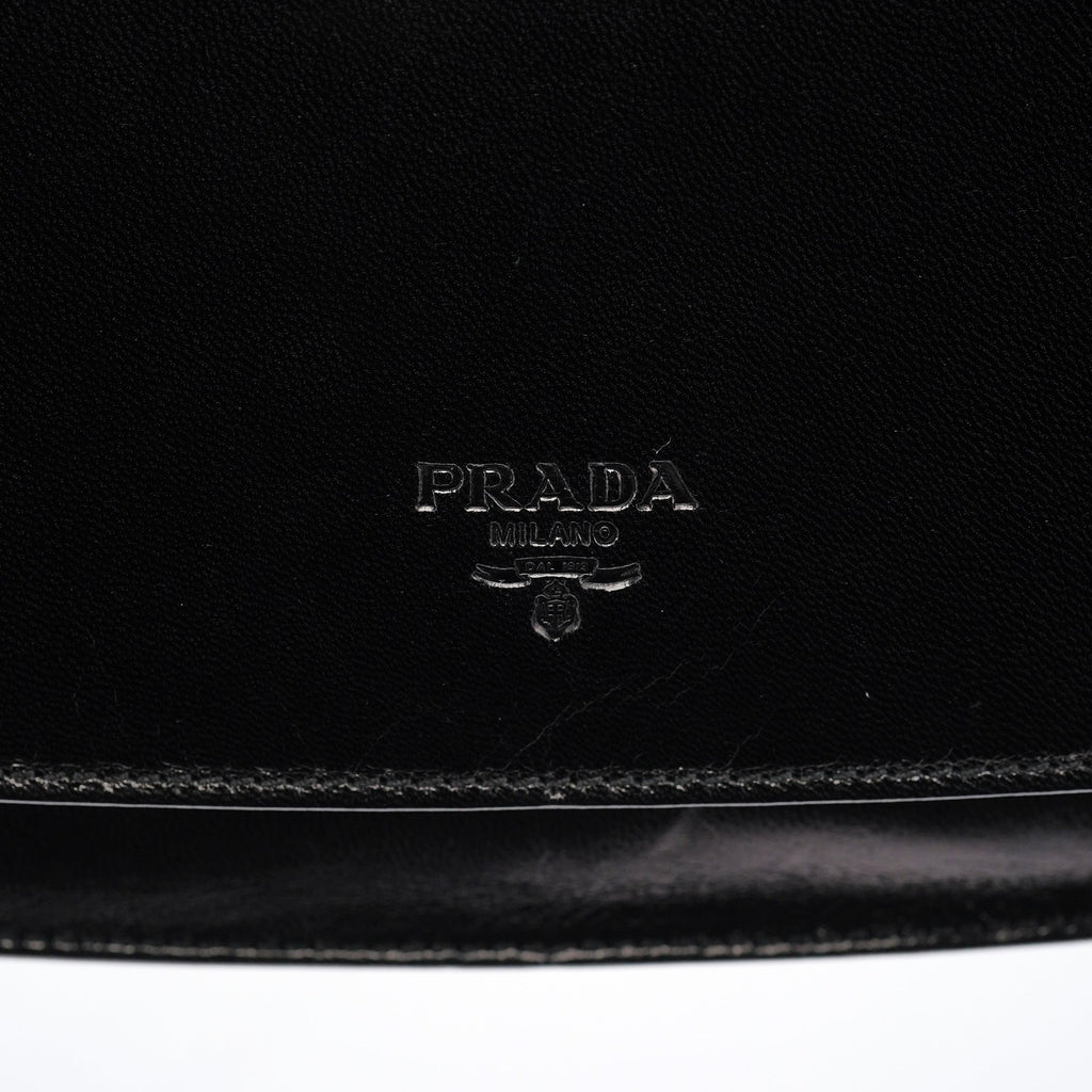 B6398 Black Madras Swing Chain Shoulder Bag