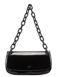 B6398 Black Madras Swing Chain Shoulder Bag