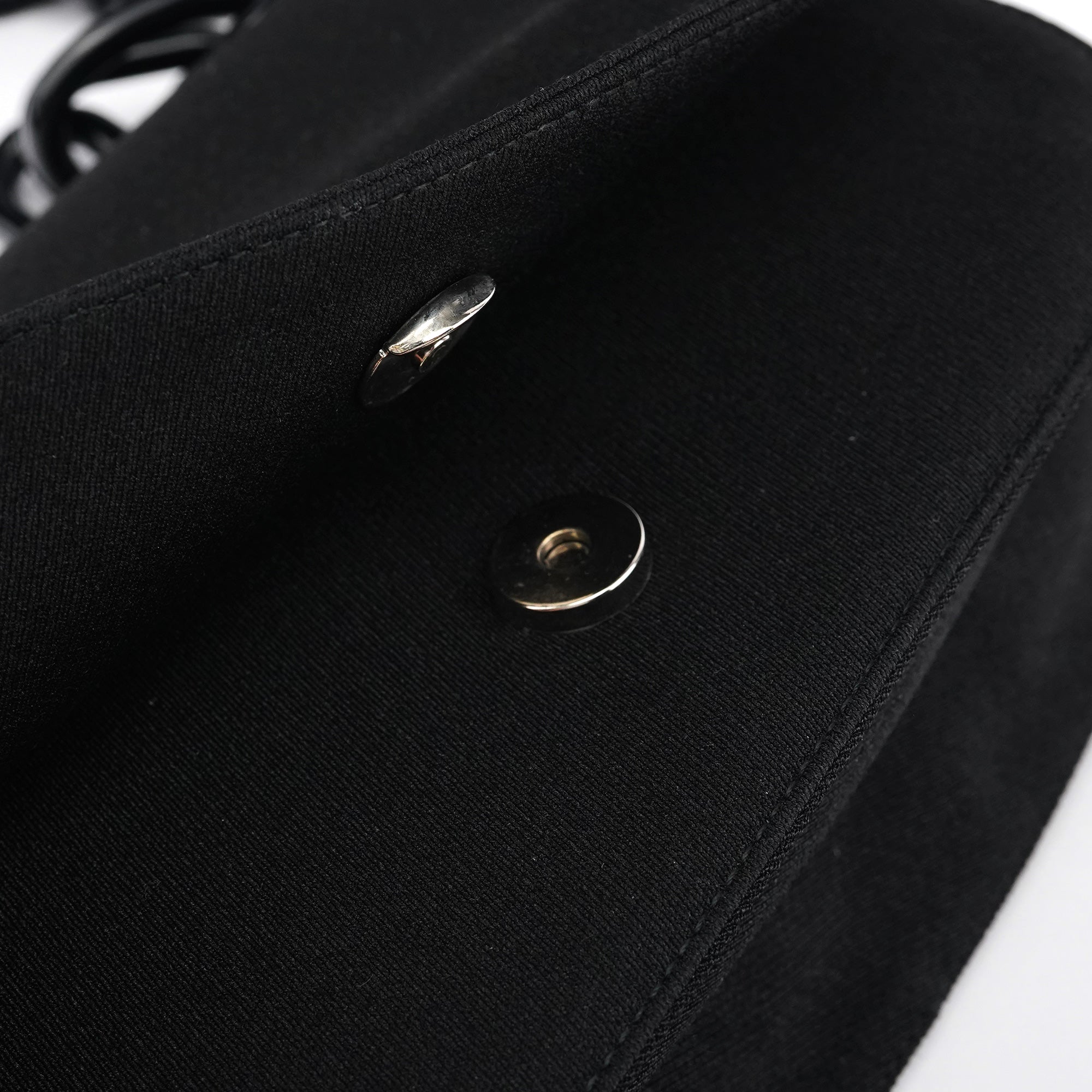 B6436 Black Tessuto Swing Nylon Chain Shoulder Bag