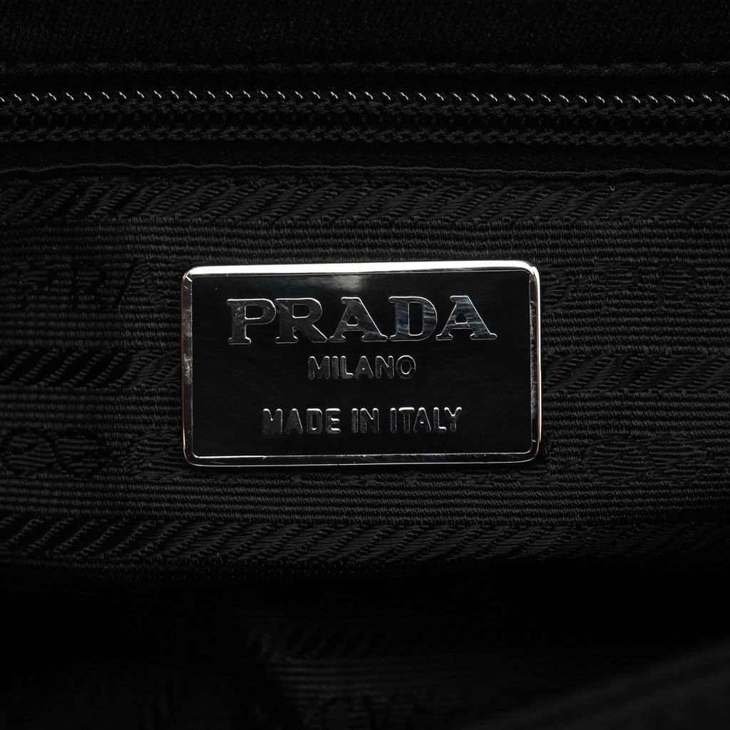 B6436 Black Tessuto Swing Nylon Chain Shoulder Bag