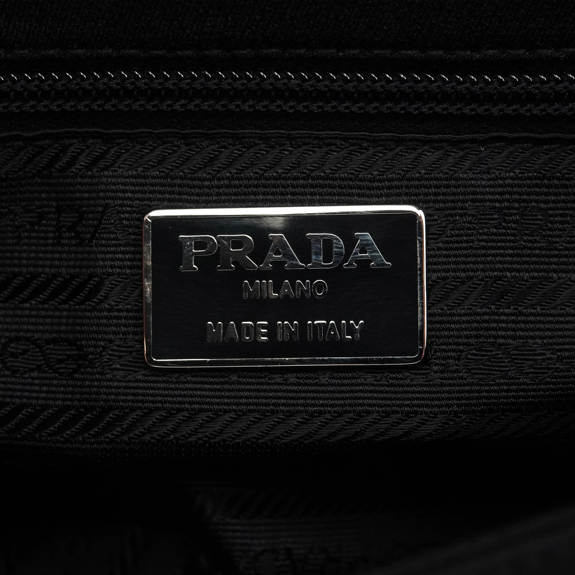 B6436 Black Tessuto Swing Nylon Chain Shoulder Bag