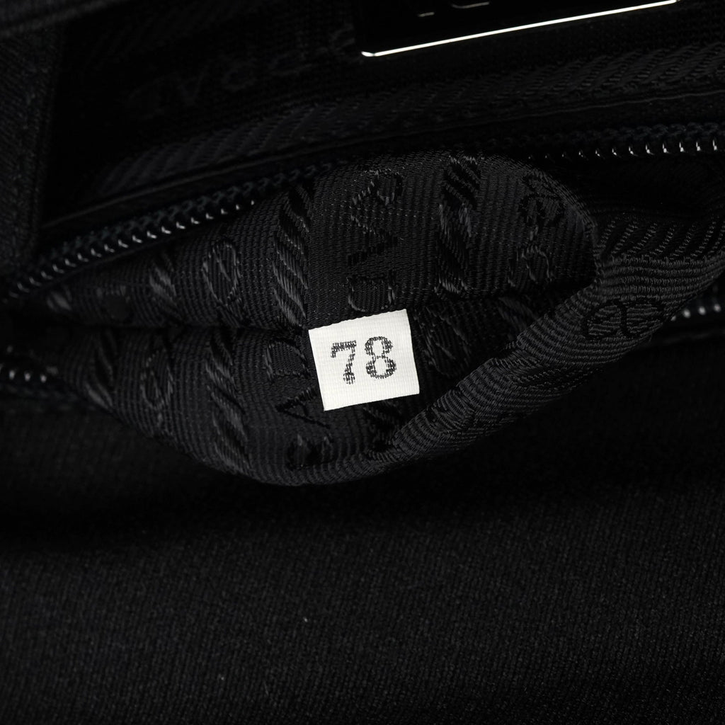 B6436 Black Tessuto Swing Nylon Chain Shoulder Bag