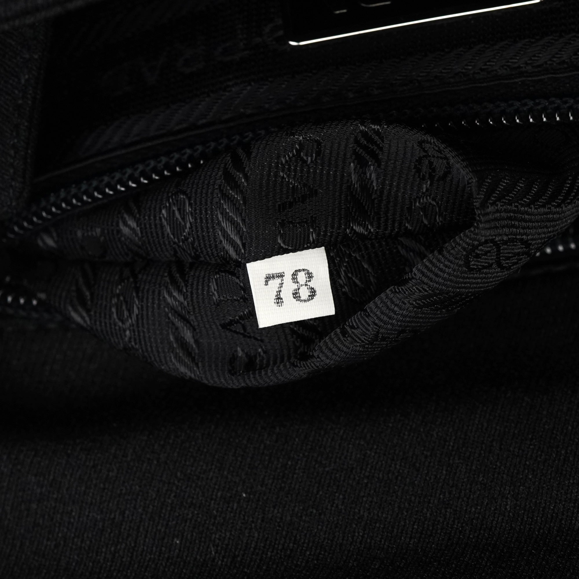 B6436 Black Tessuto Swing Nylon Chain Shoulder Bag