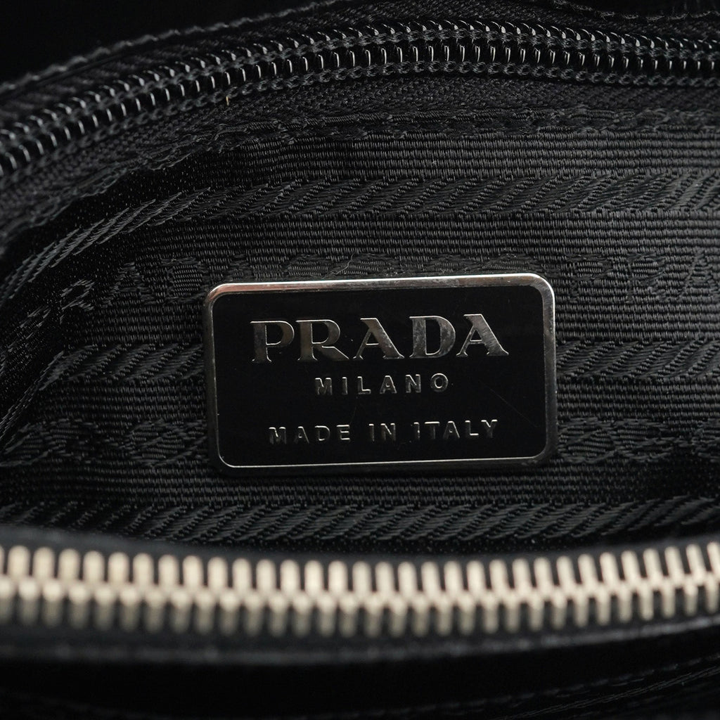 B6498 1995 Black Spazzolato Tote Bag