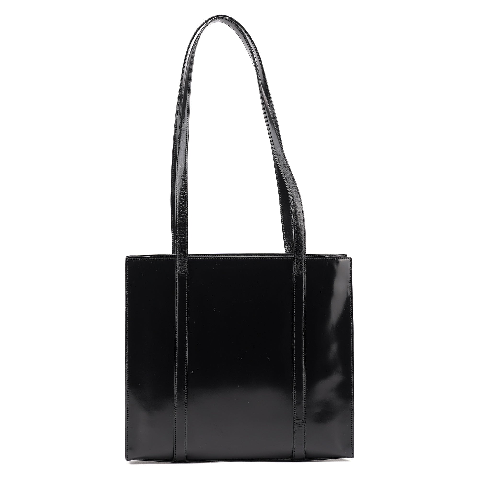 B6498 1995 Black Spazzolato Tote Bag