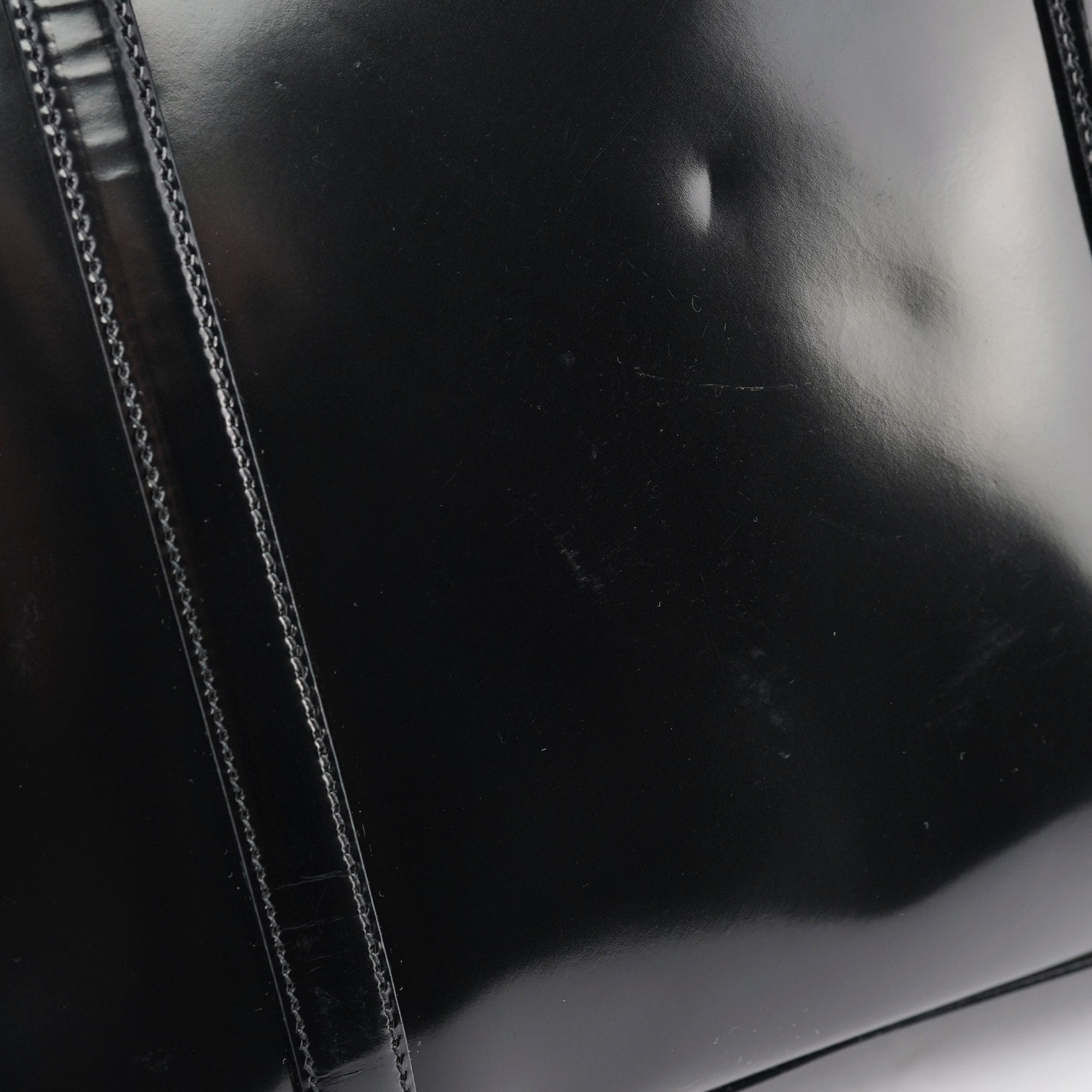 B6498 1995 Black Spazzolato Tote Bag