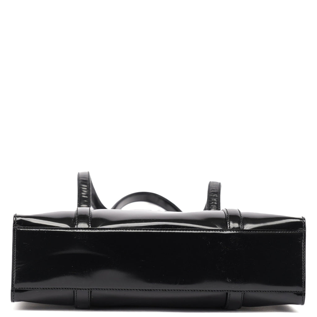 B6498 1995 Black Spazzolato Tote Bag