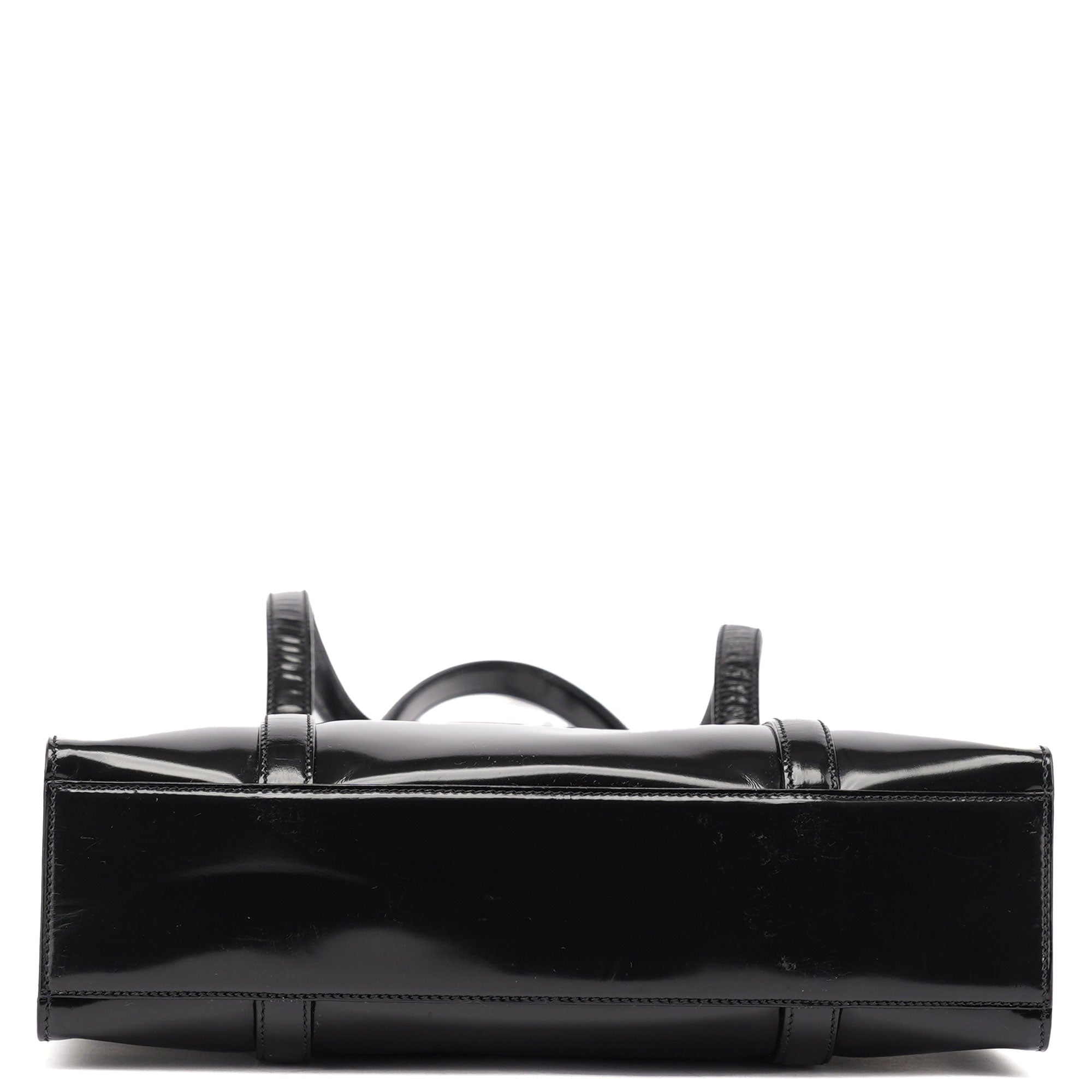 B6498 1995 Black Spazzolato Tote Bag
