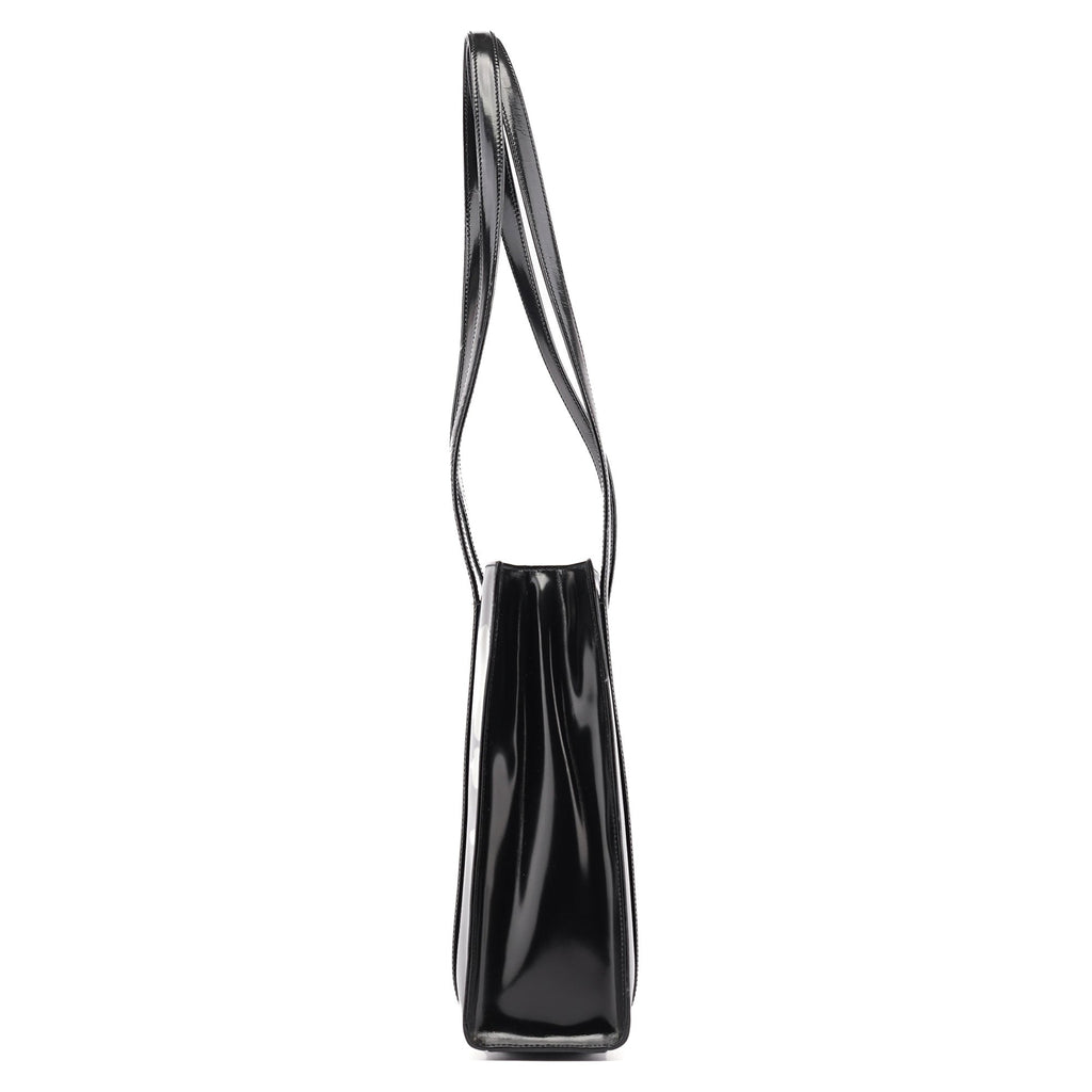 B6498 1995 Black Spazzolato Tote Bag