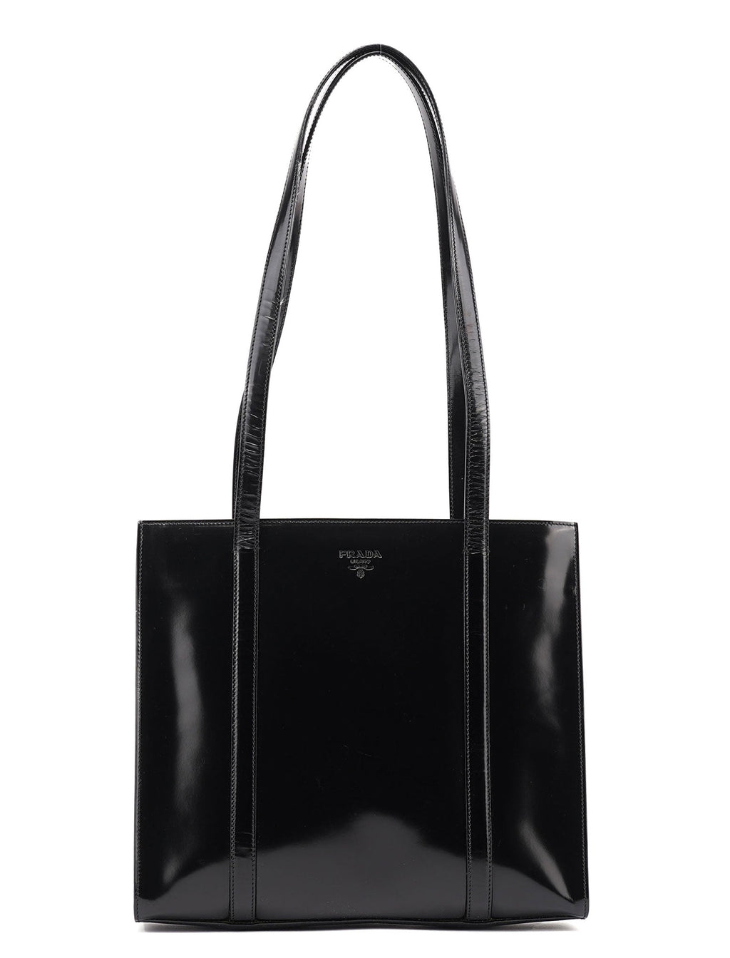 B6498 1995 Black Spazzolato Tote Bag