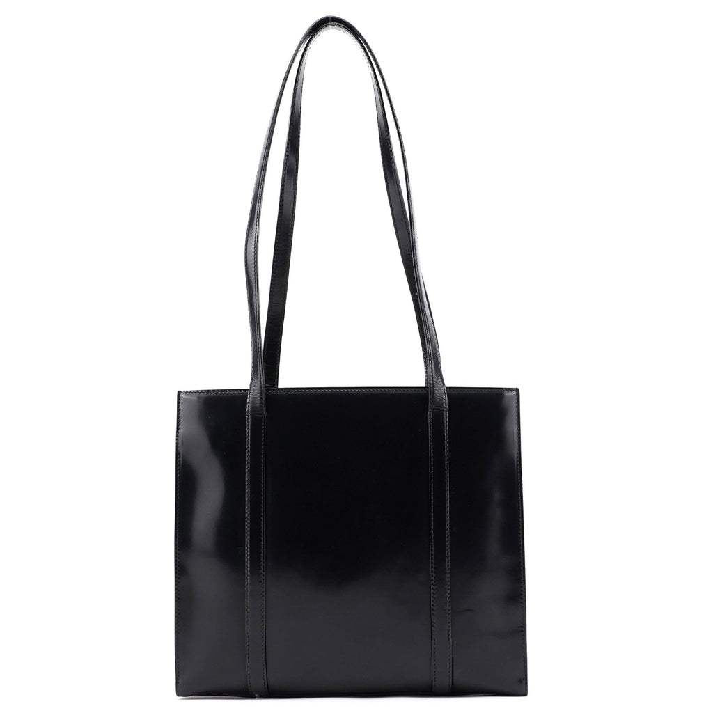 B6498 Black Spazzolato Tote