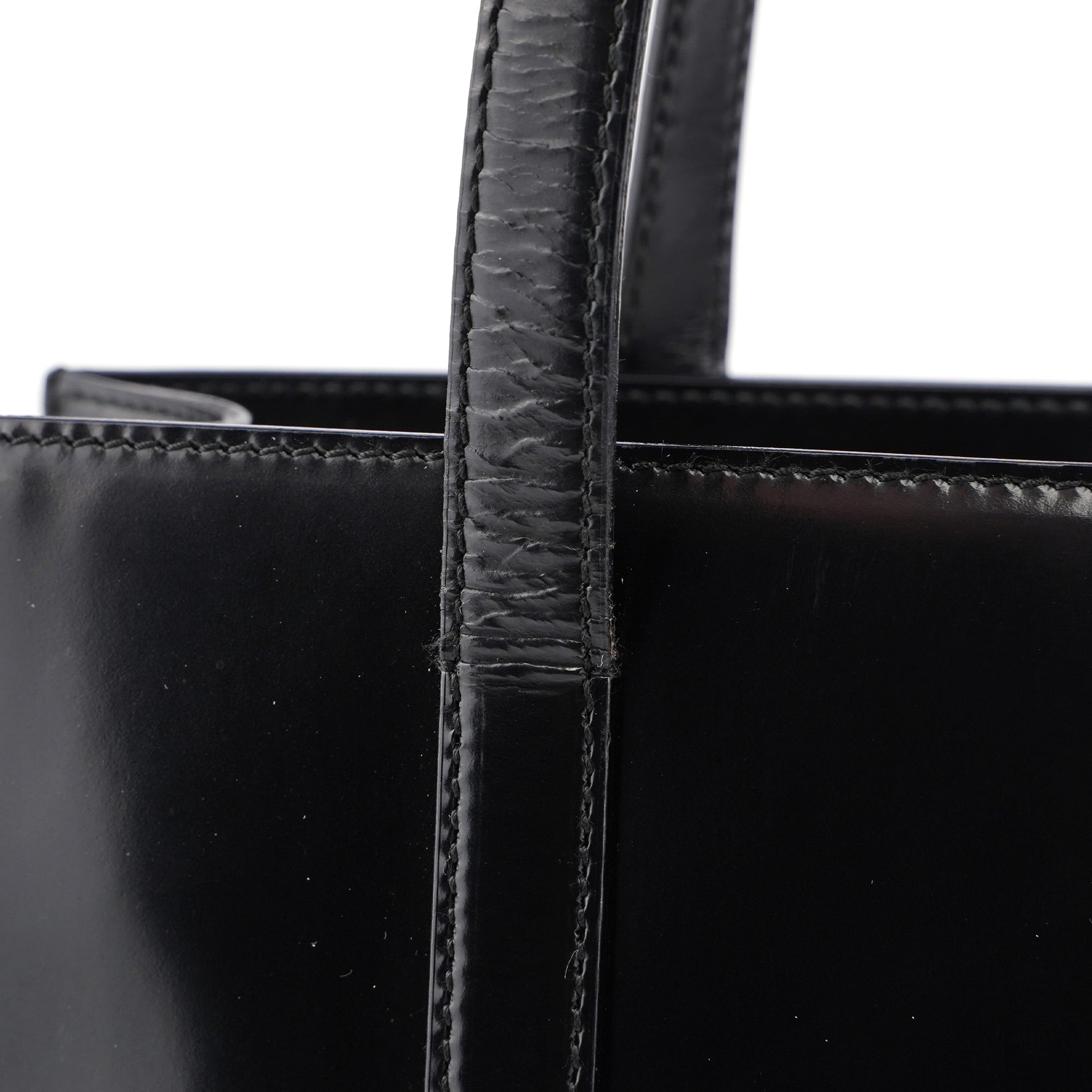 B6498 Black Spazzolato Tote