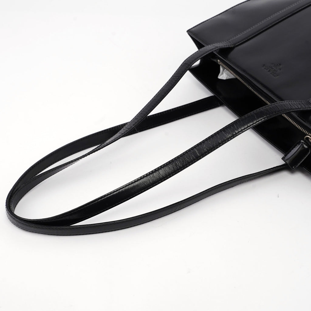 B6498 Black Spazzolato Tote