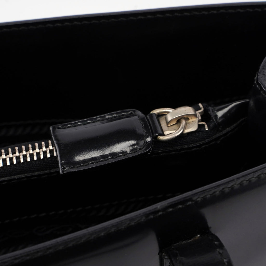 B6498 Black Spazzolato Tote