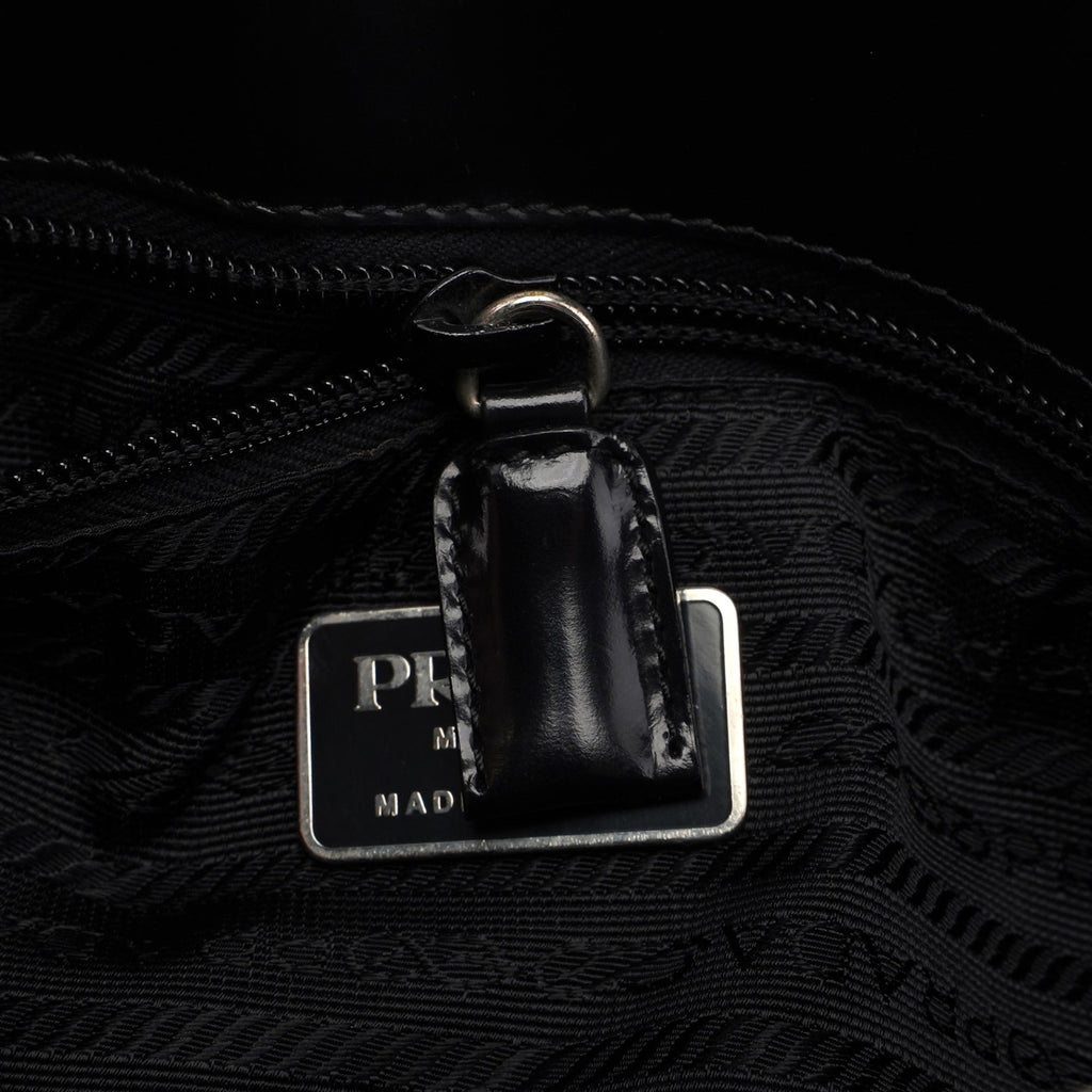 B6498 Black Spazzolato Tote