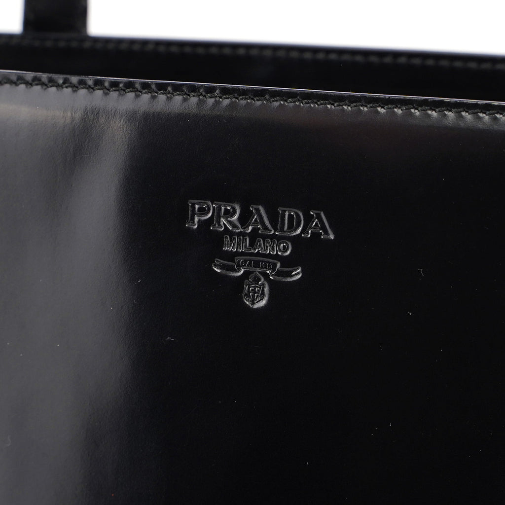 B6498 Black Spazzolato Tote