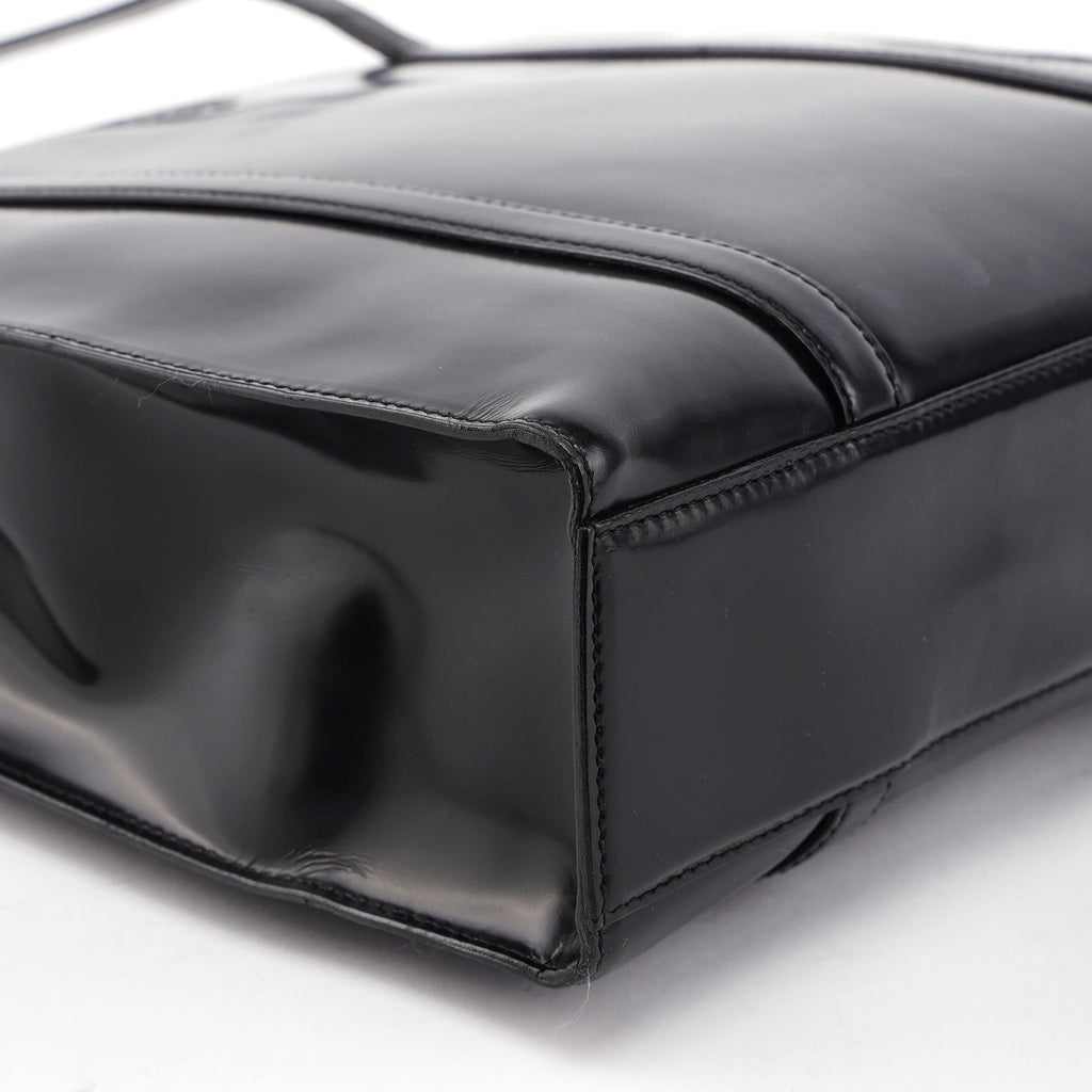 B6498 Black Spazzolato Tote