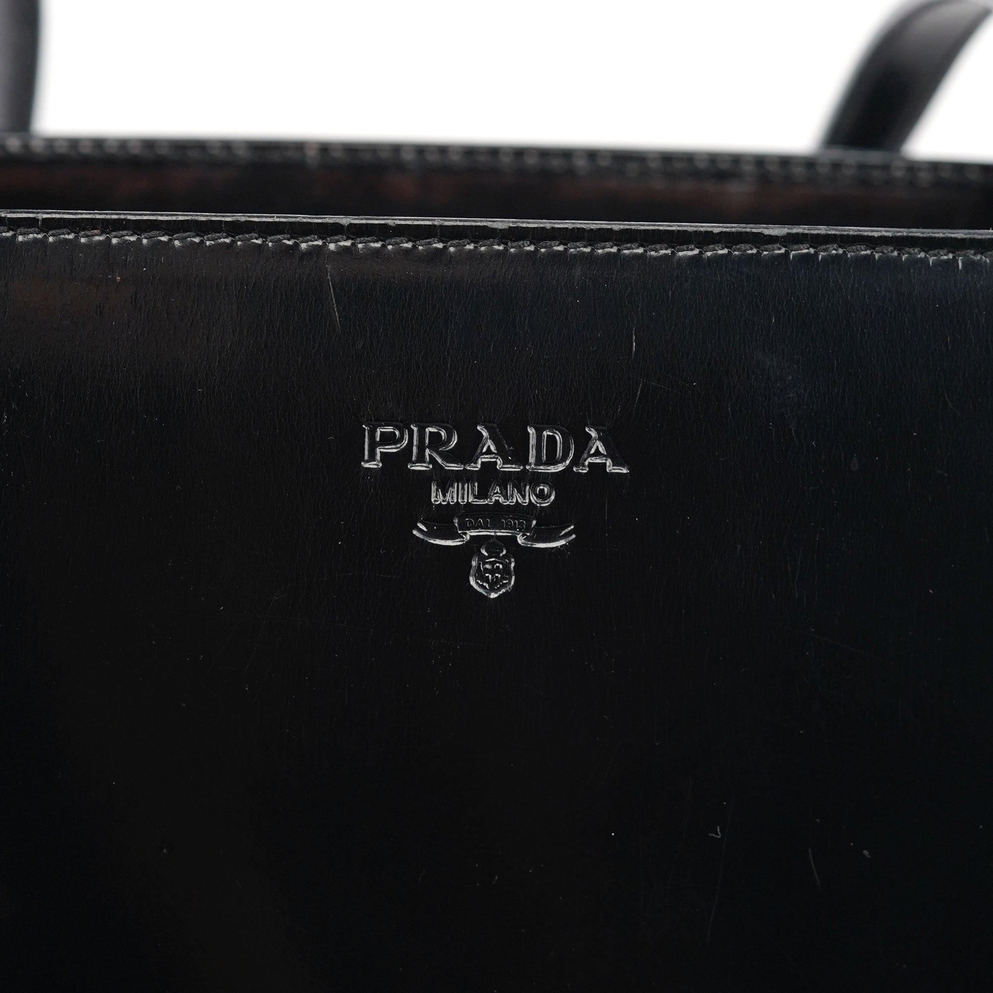 B6498 Black Spazzolato Tote Bag
