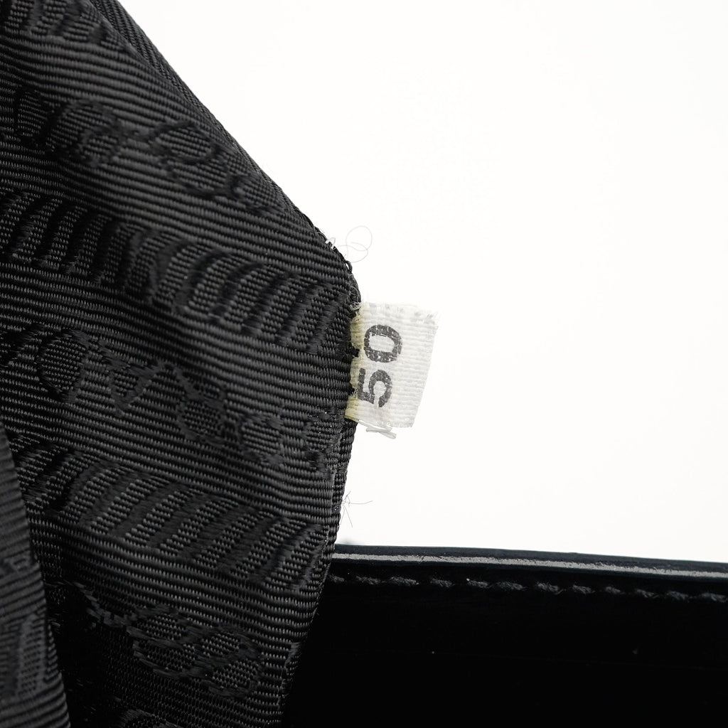B6498 Black Spazzolato Tote Bag