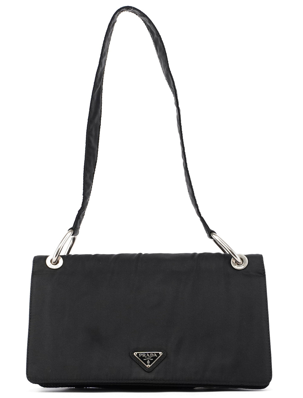 B6542 Black Tessuto Shoulder Bag