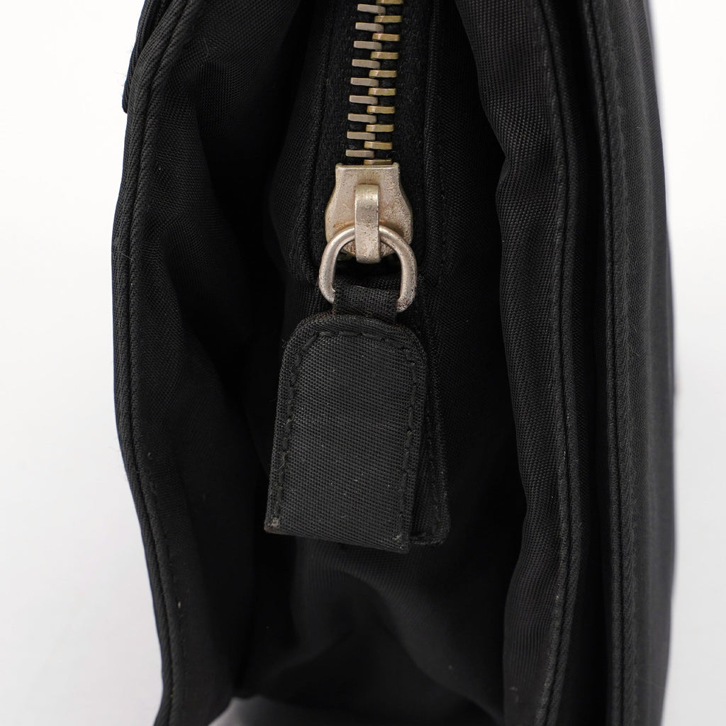 B6542 Black Tessuto Shoulder Bag