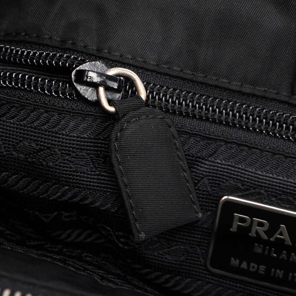 B6542 Black Tessuto Shoulder Bag