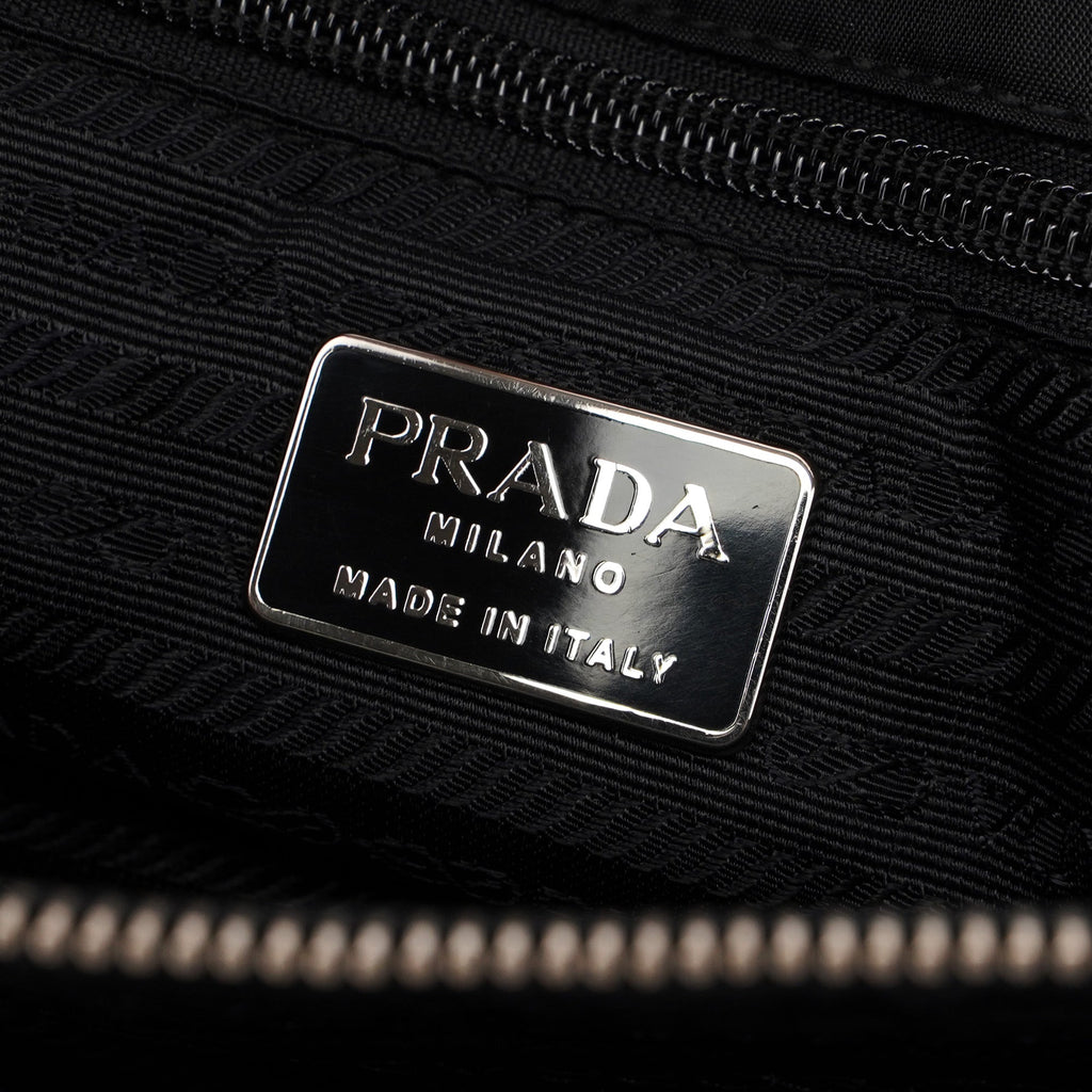 B6542 Black Tessuto Shoulder Bag