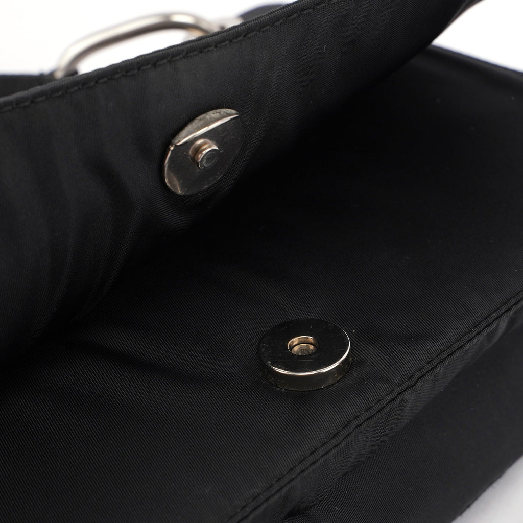 B6542 Black Tessuto Shoulder Bag