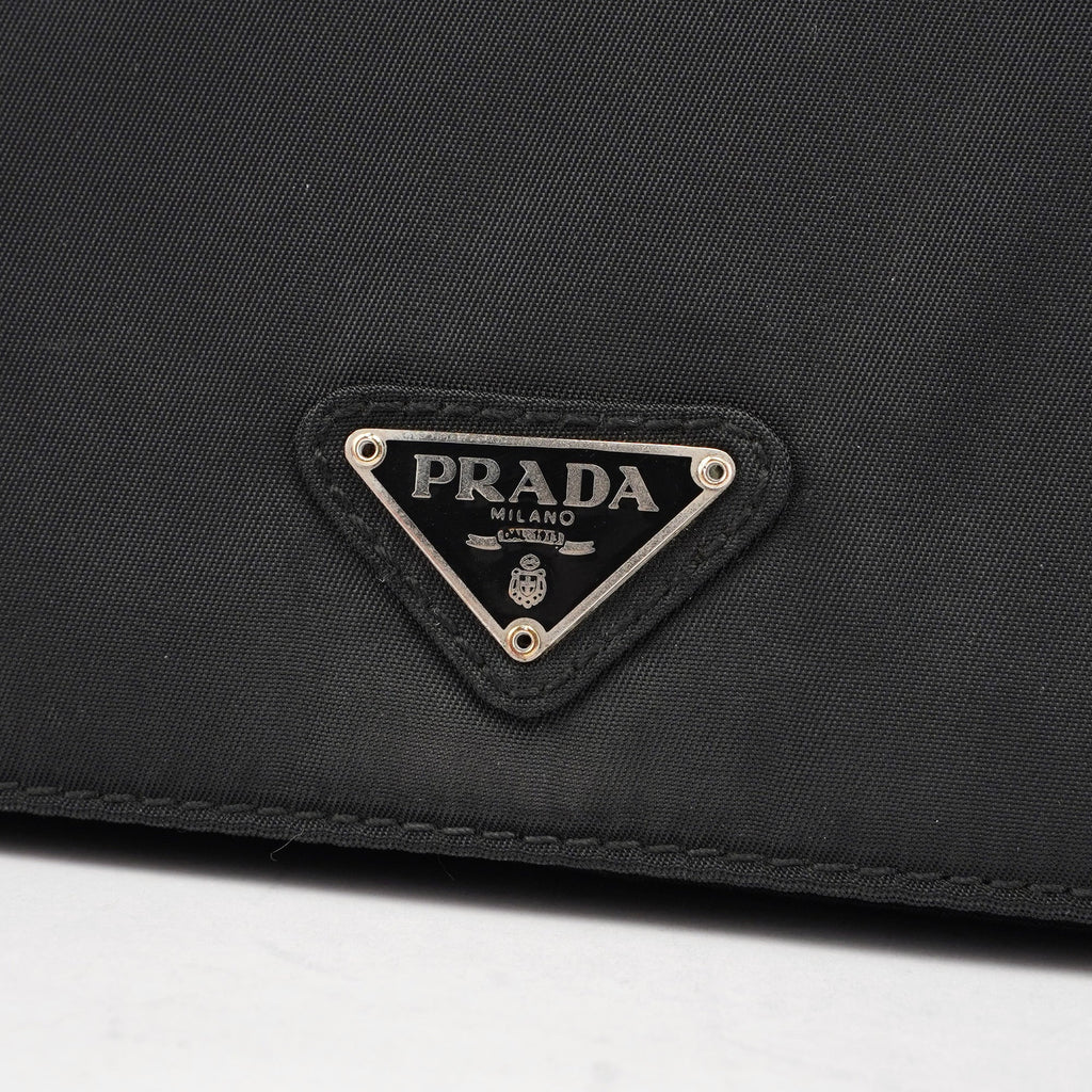 B6542 Black Tessuto Shoulder Bag