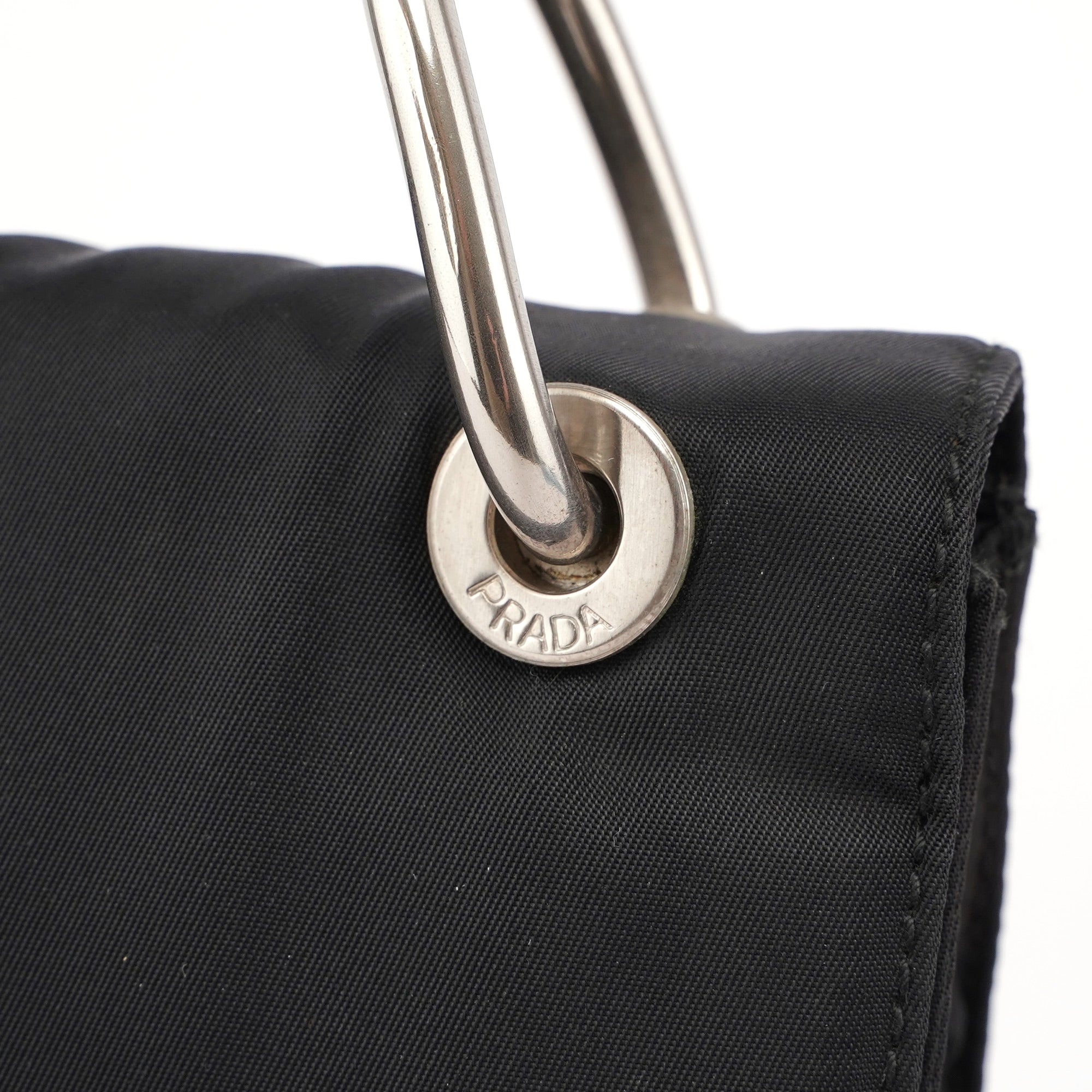 B6542 Black Tessuto Shoulder Bag