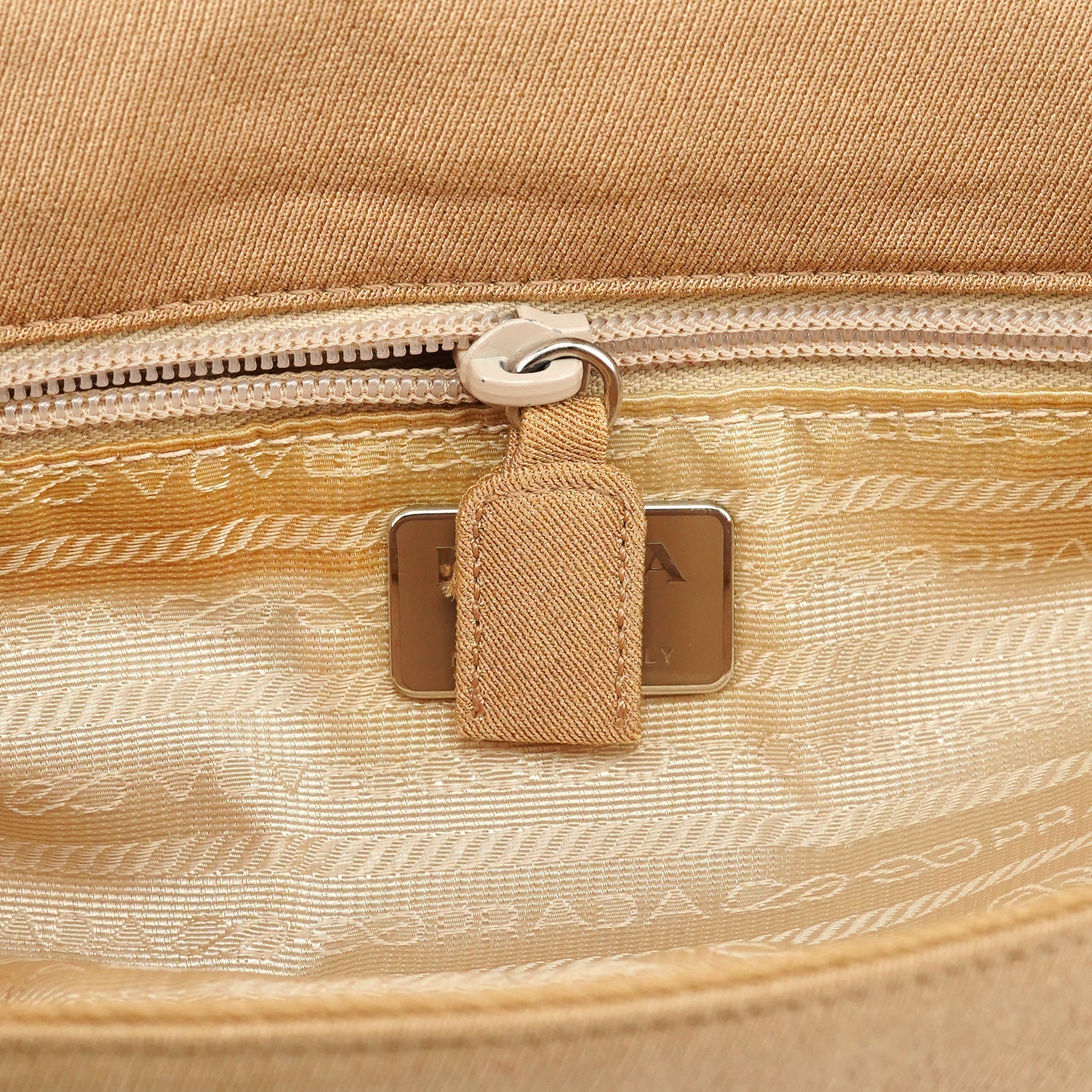 B6621 Beige Tessuto Swing Chain Shoulder Bag