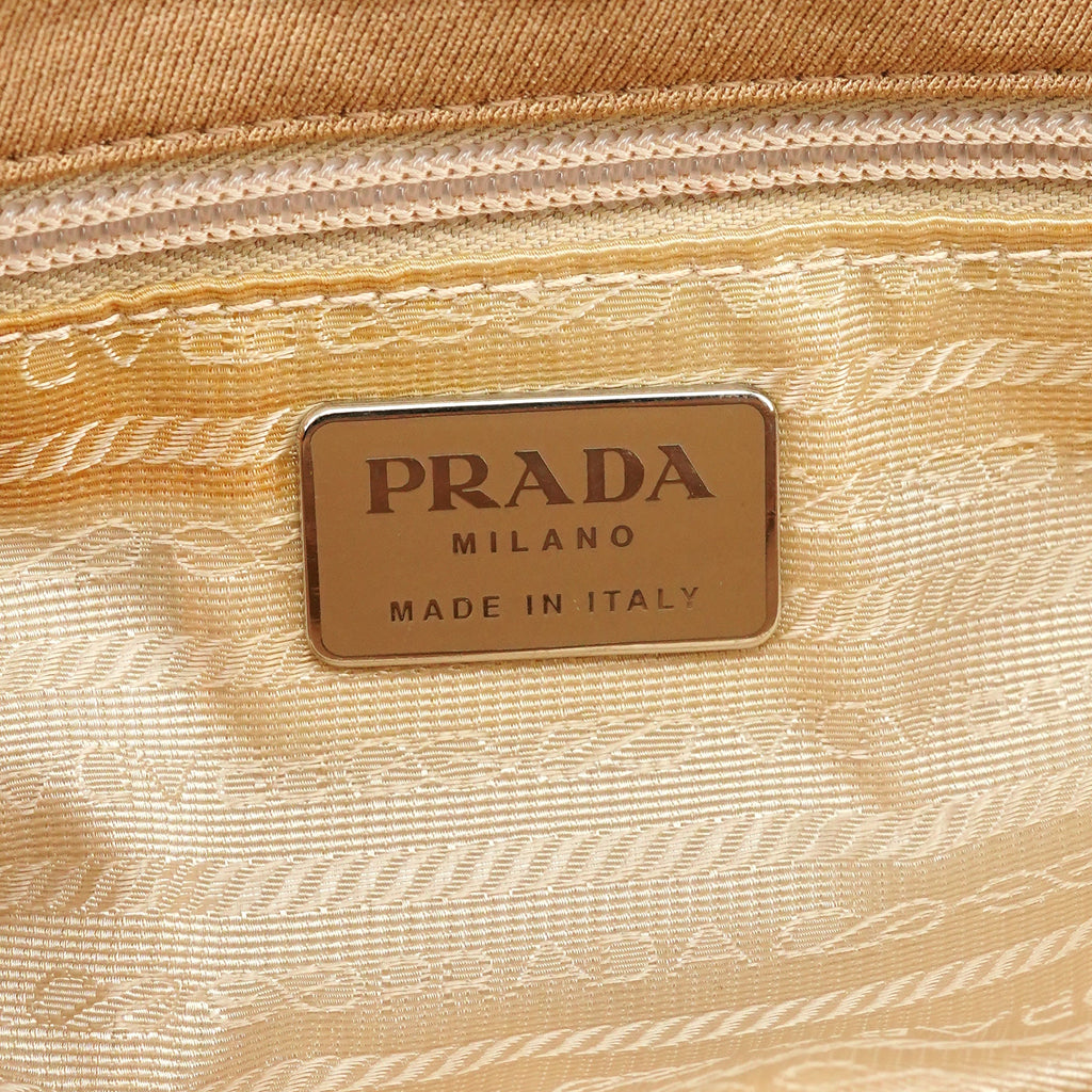 B6621 Beige Tessuto Swing Chain Shoulder Bag