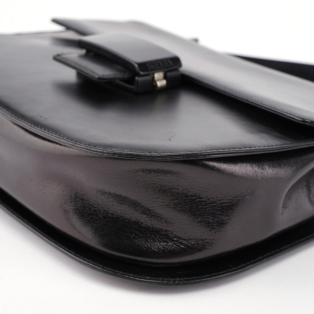 B6659 Black Madras Bachel Bag