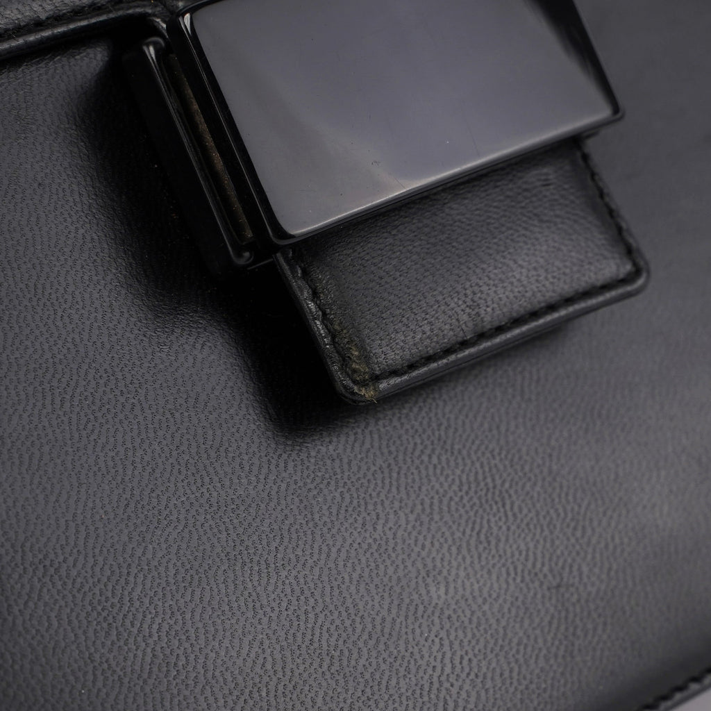 B6659 Black Madras Bachel Bag