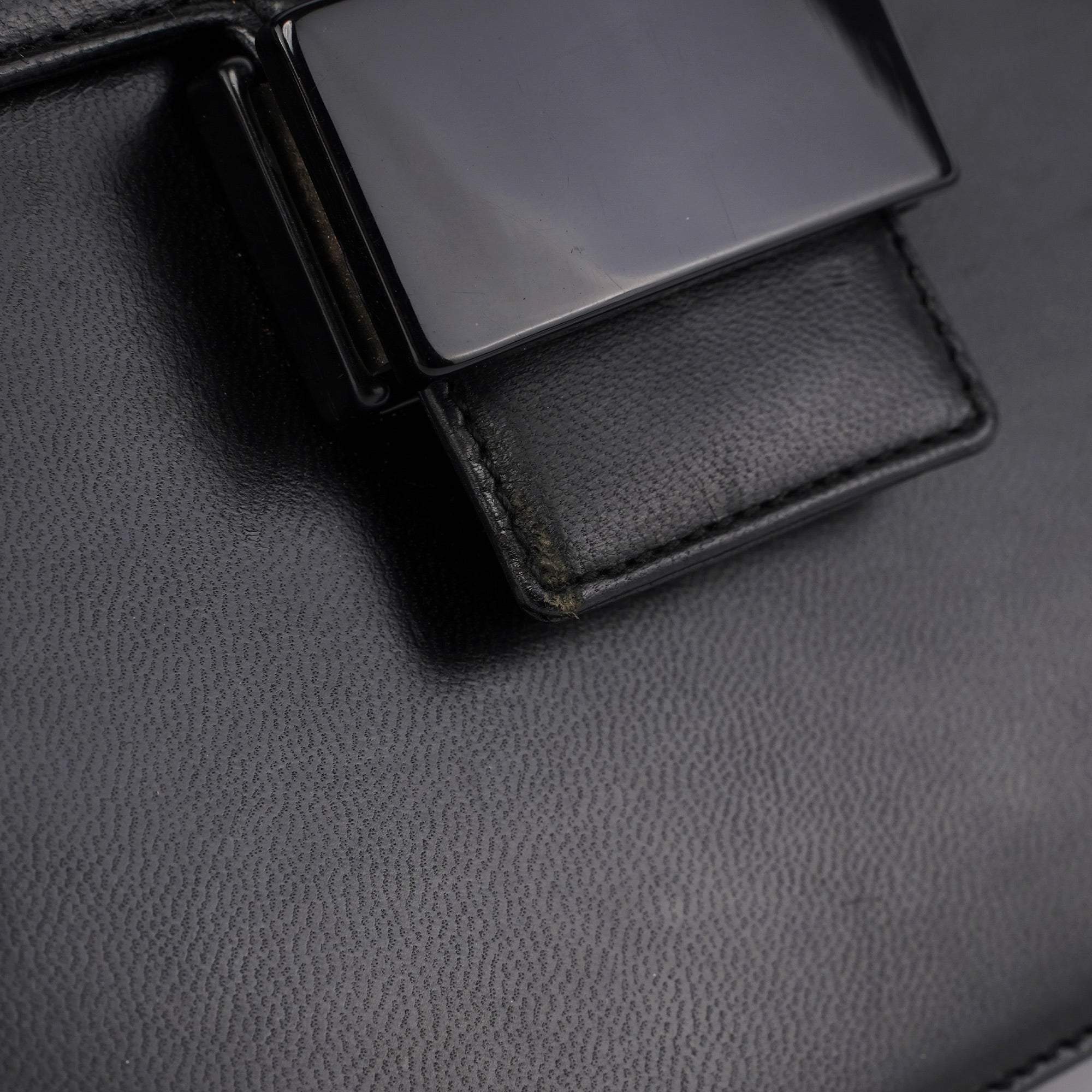 B6659 Black Madras Bachel Bag