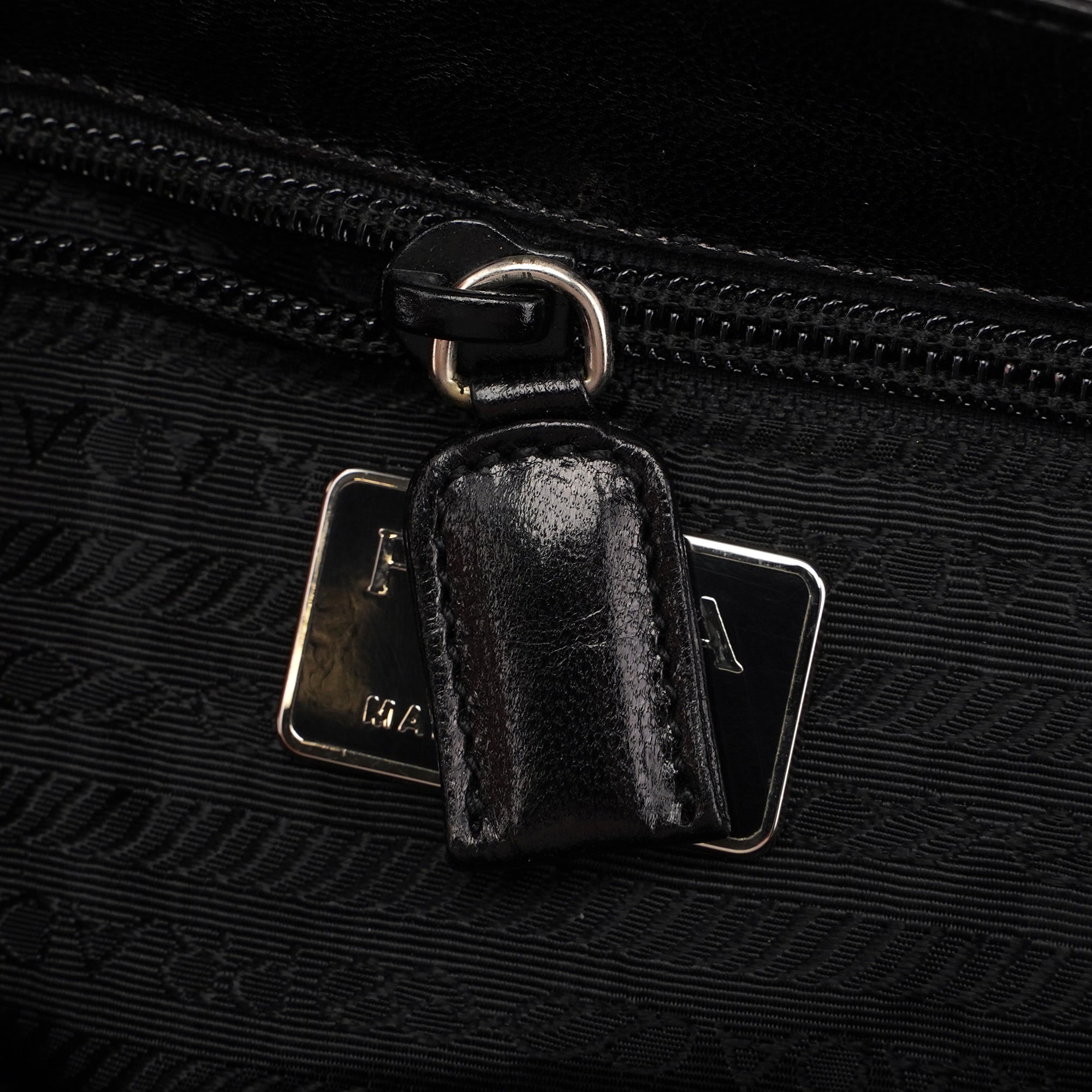 B6659 Black Madras Bachel Bag