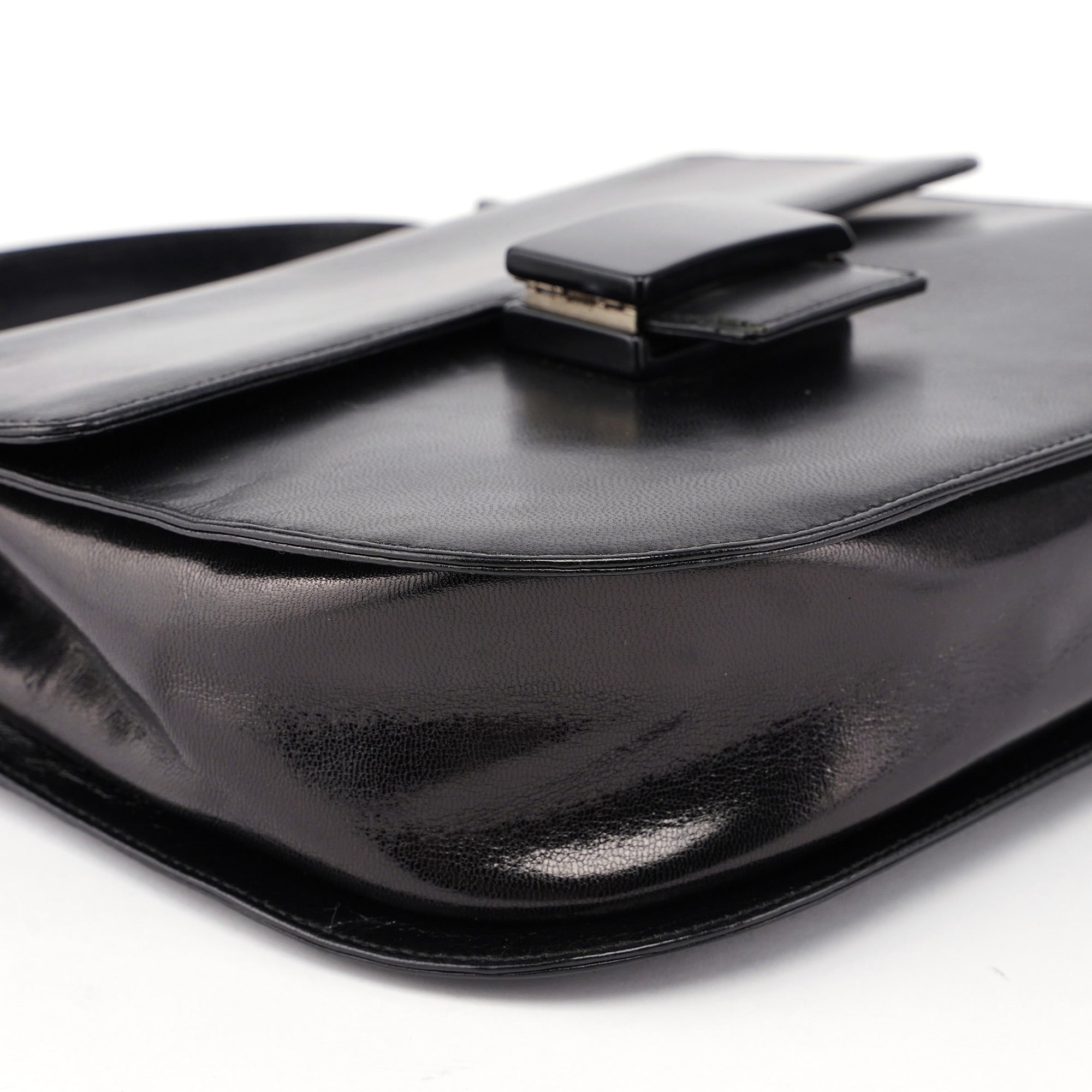 B6659 Black Madras Bachel Bag