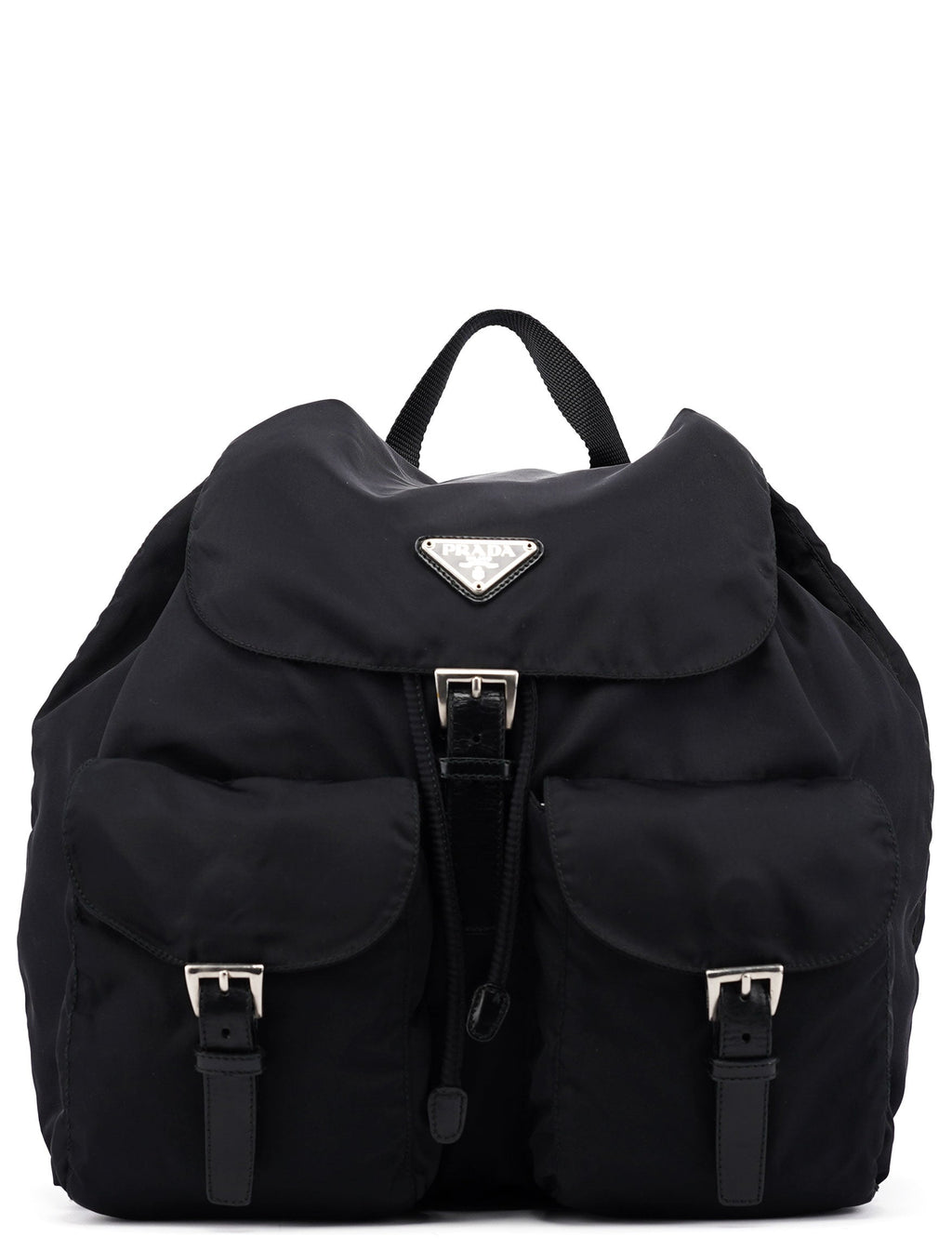 B6677 Black Nylon Backpack