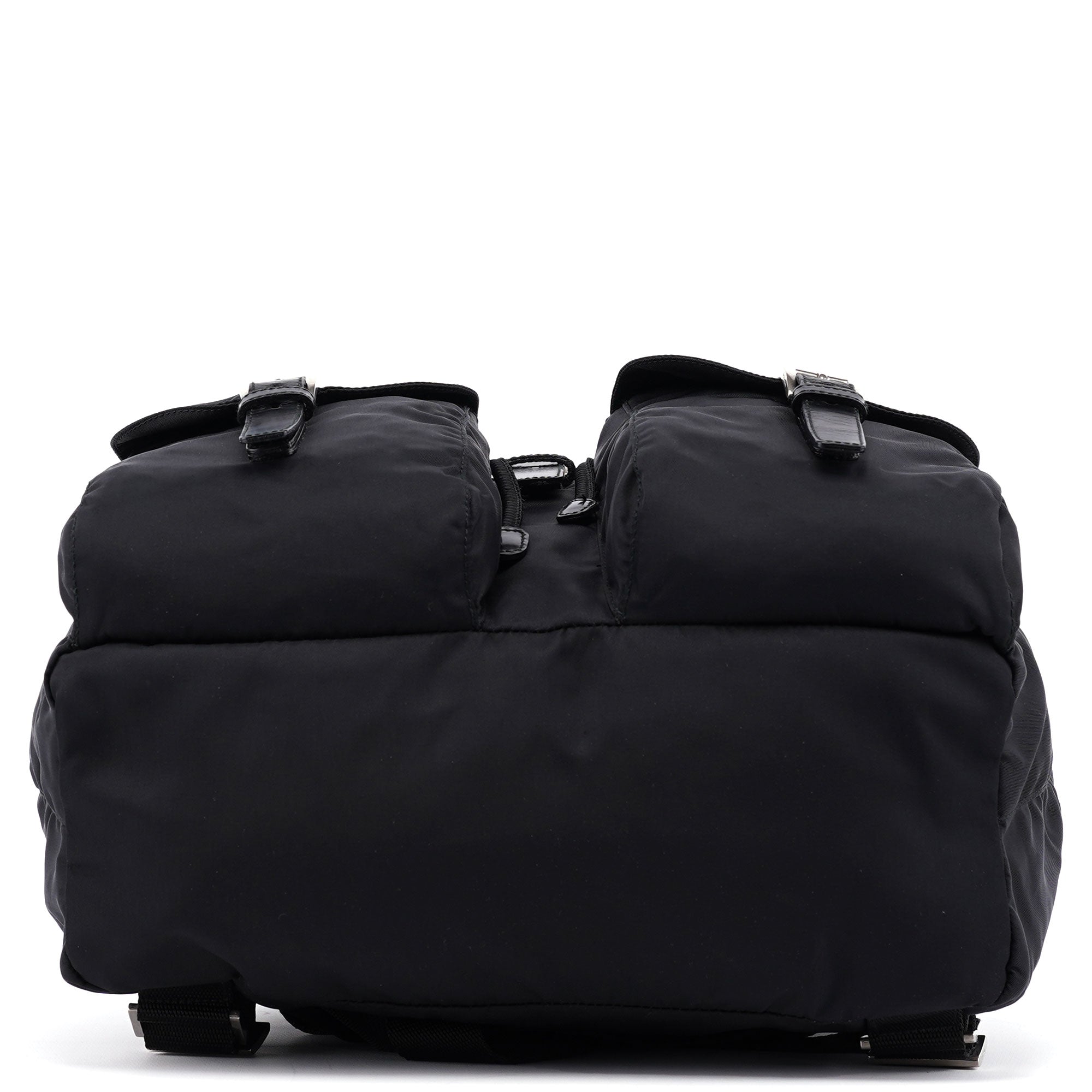 B6677 Black Nylon Backpack
