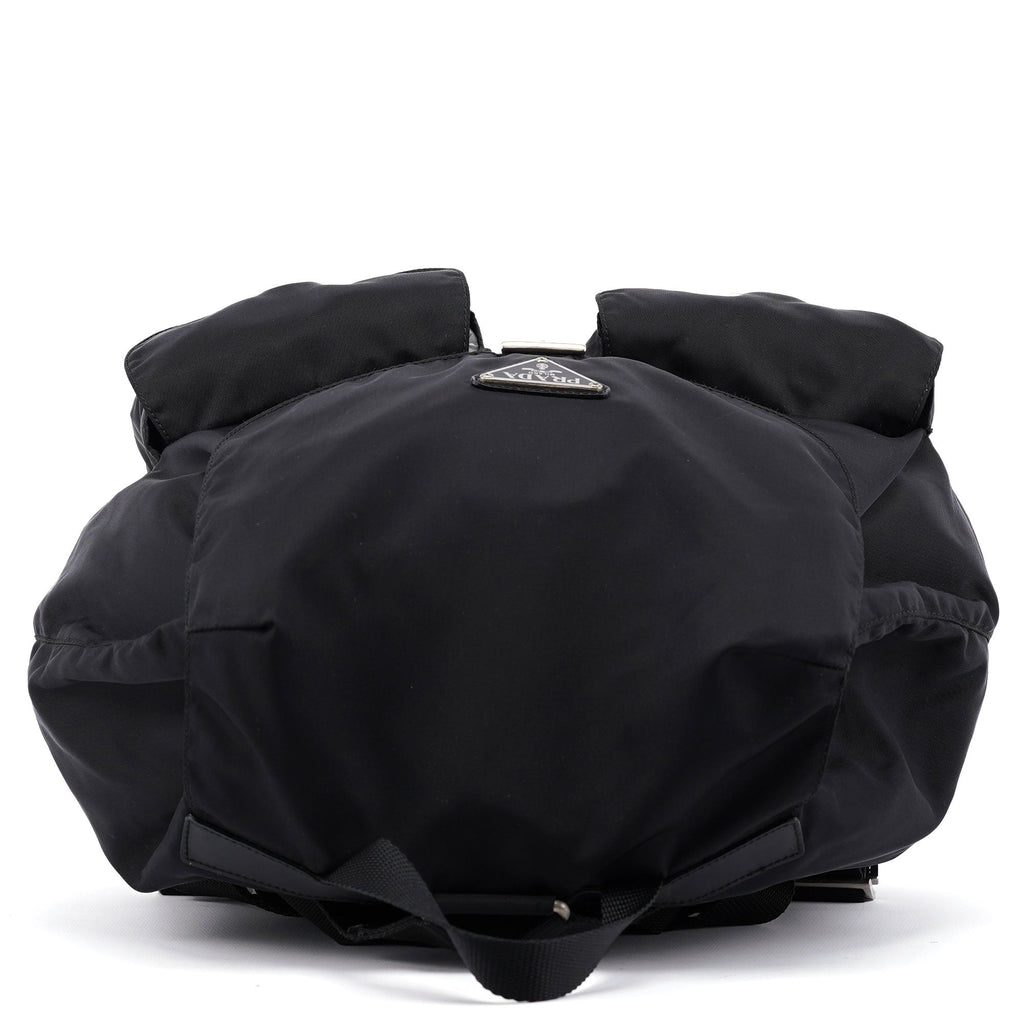 B6677 Black Nylon Backpack