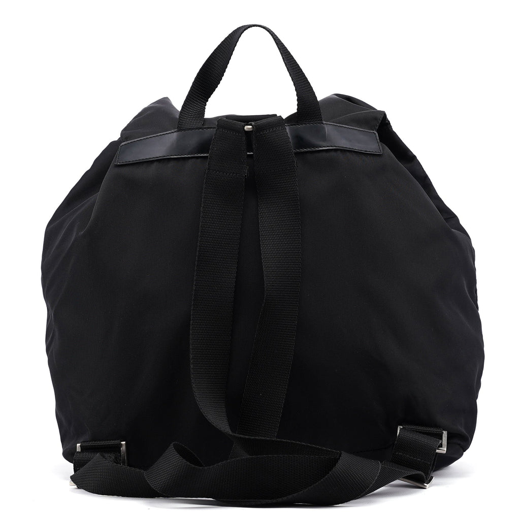 B6677 Black Nylon Backpack