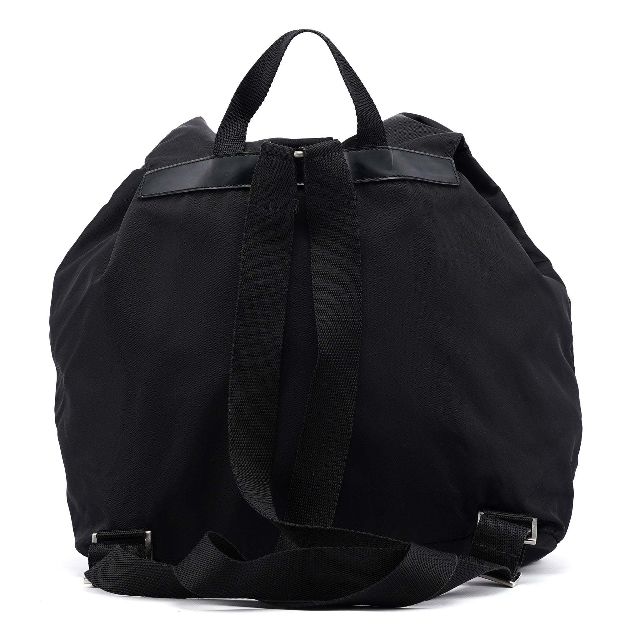 B6677 Black Nylon Backpack