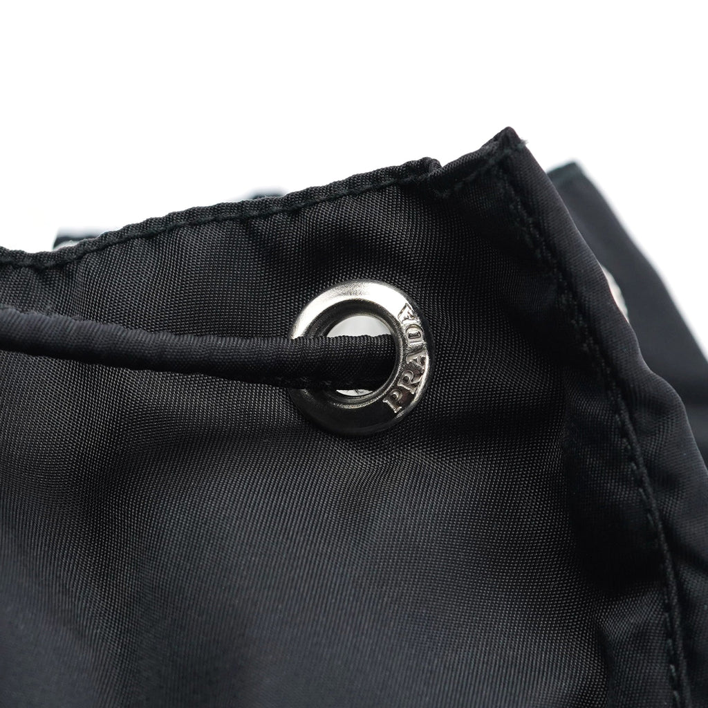 B6677 Black Nylon Backpack