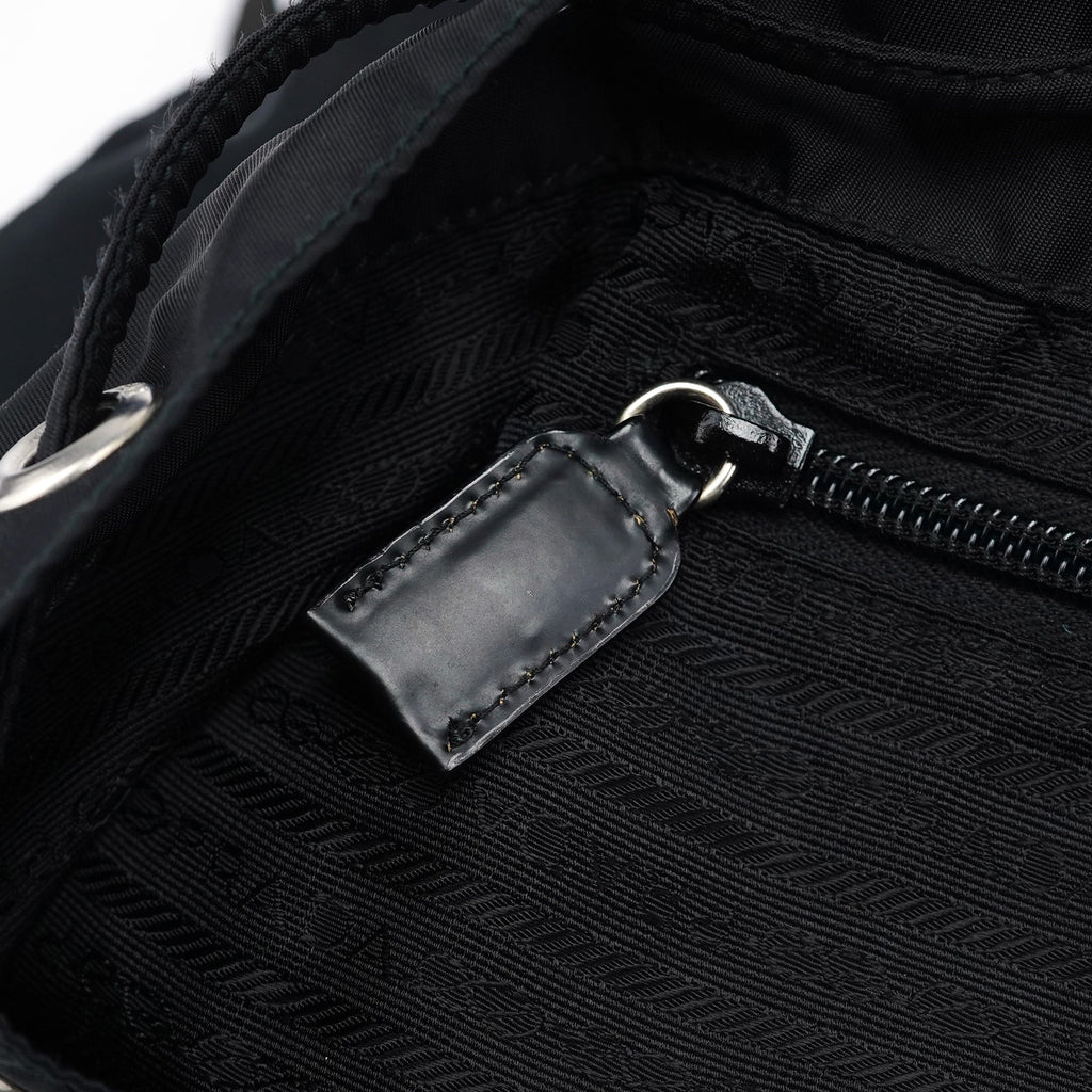B6677 Black Nylon Backpack