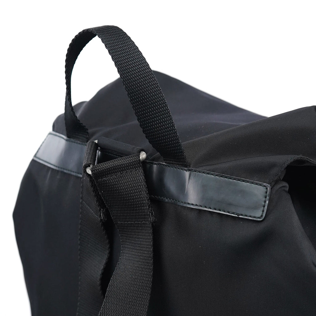 B6677 Black Nylon Backpack