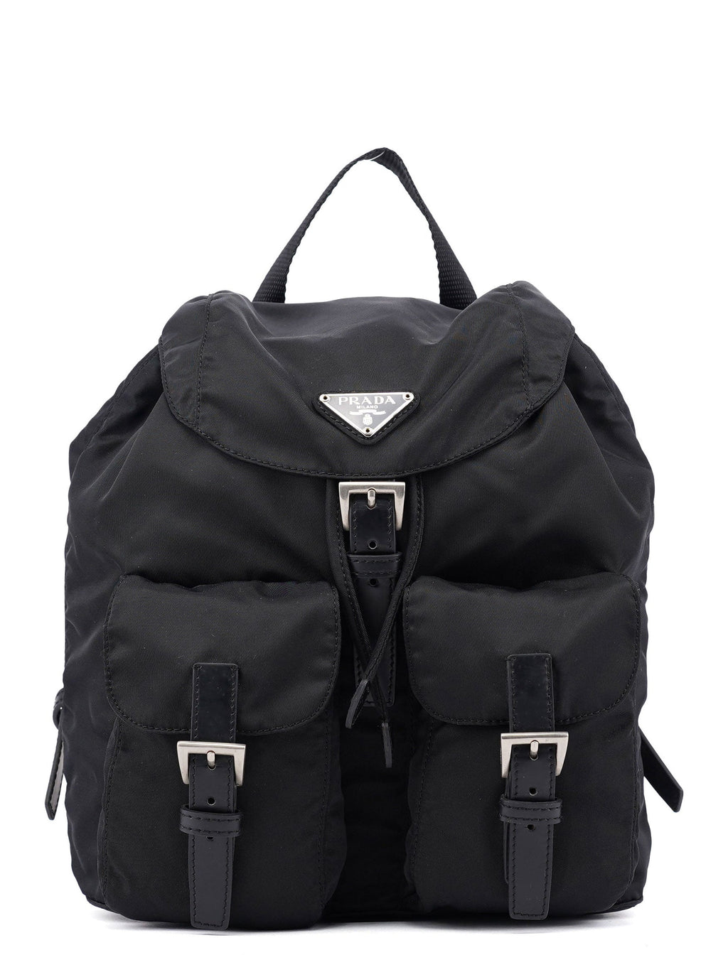 B6677 Black Nylon Backpack