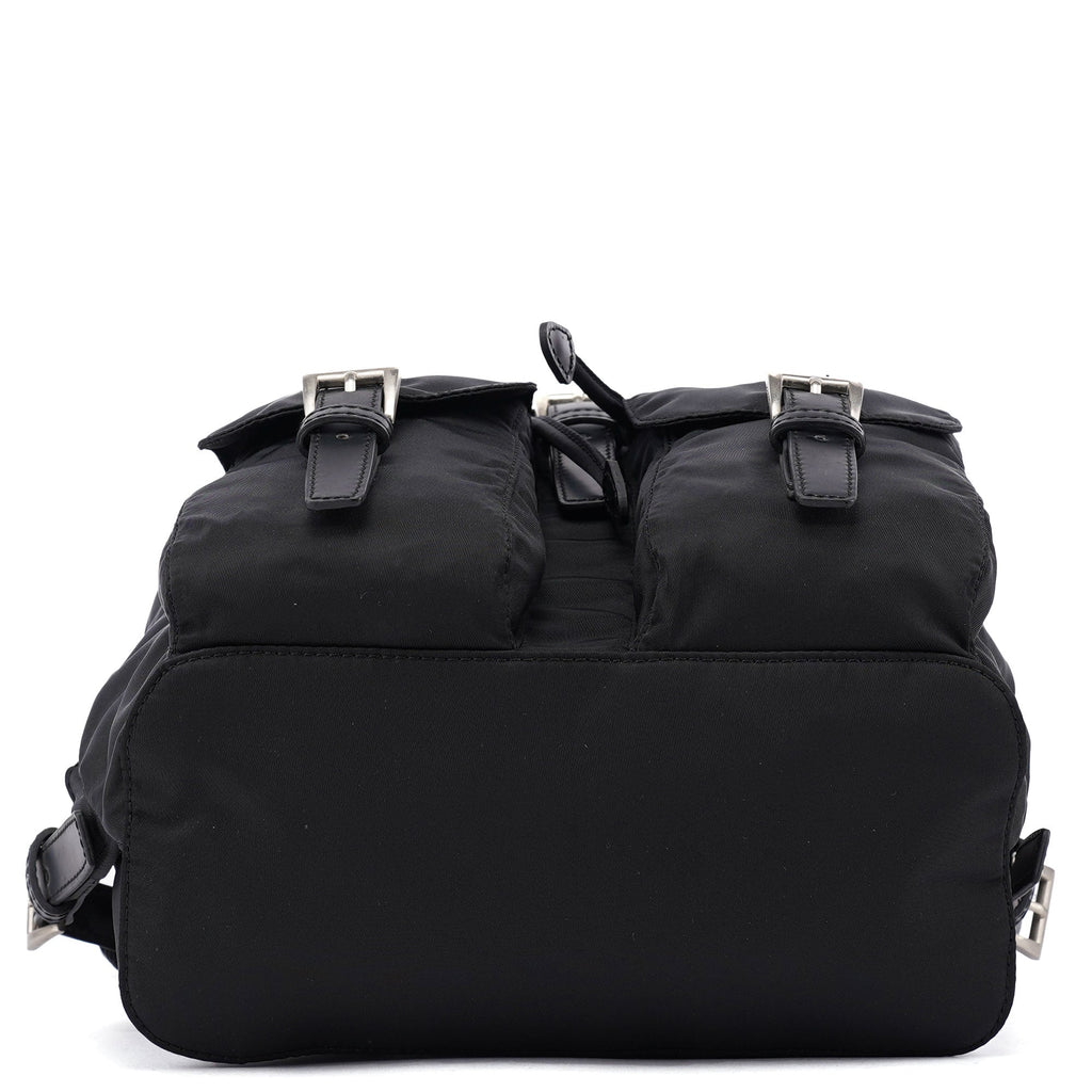 B6677 Black Nylon Backpack