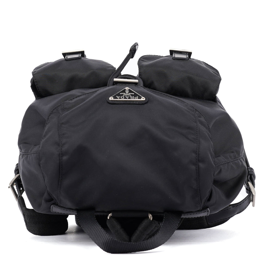 B6677 Black Nylon Backpack